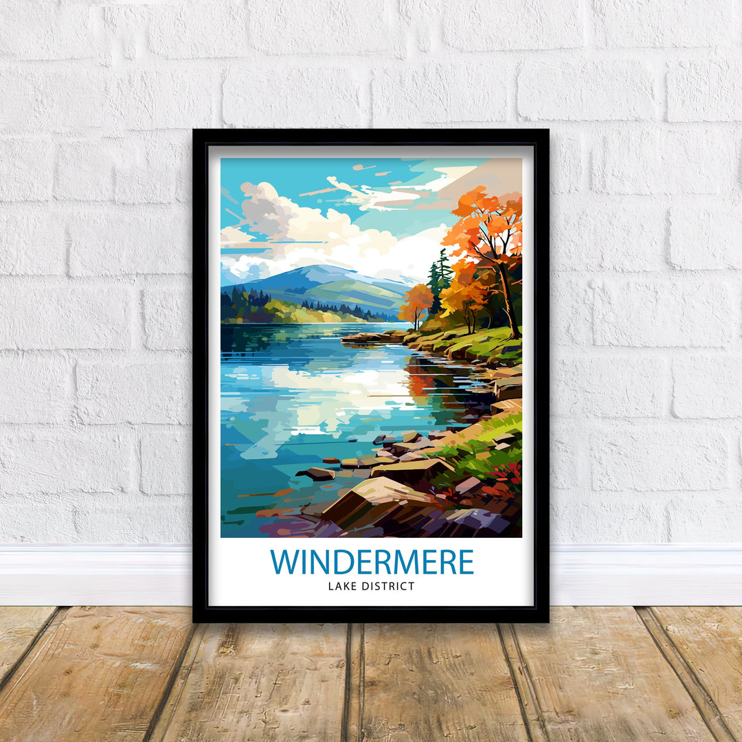 Lake Windermere Travel Poster