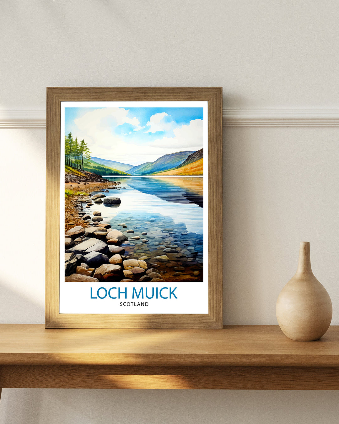 Loch Muick Scotland Travel Print Loch Muick Wall Decor Loch Muick Poster Scotland Travel Prints Loch Muick Art Print Loch Muick