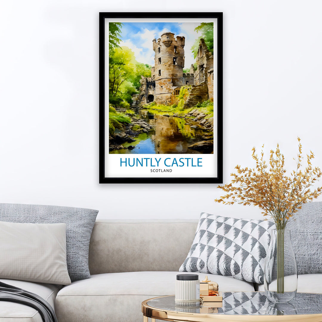 Huntly Castle Scotland Travel Print Huntly Castle Wall Decor Huntly Castle Poster Scotland Travel Prints Huntly Castle Art Print Huntly