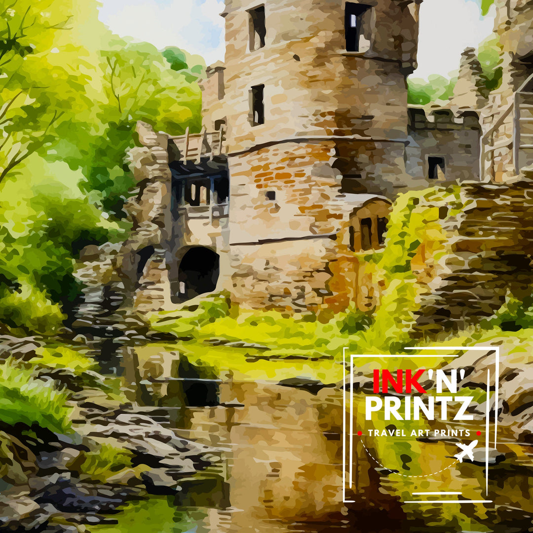 Huntly Castle Scotland Travel Print Huntly Castle Wall Decor Huntly Castle Poster Scotland Travel Prints Huntly Castle Art Print Huntly