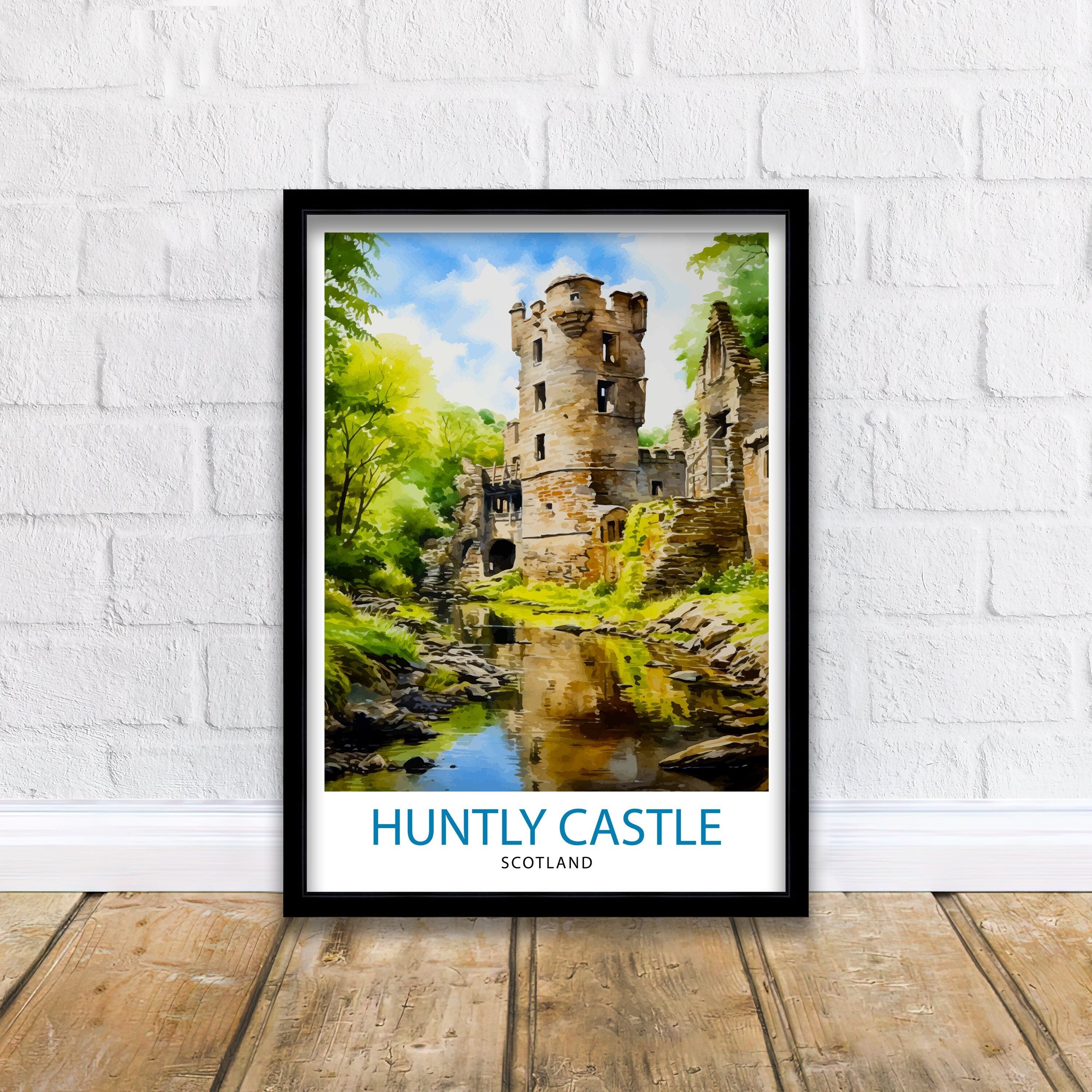 Huntly Castle Scotland Travel Print Huntly Castle Wall Decor Huntly Castle Poster Scotland Travel Prints Huntly Castle Art Print Huntly