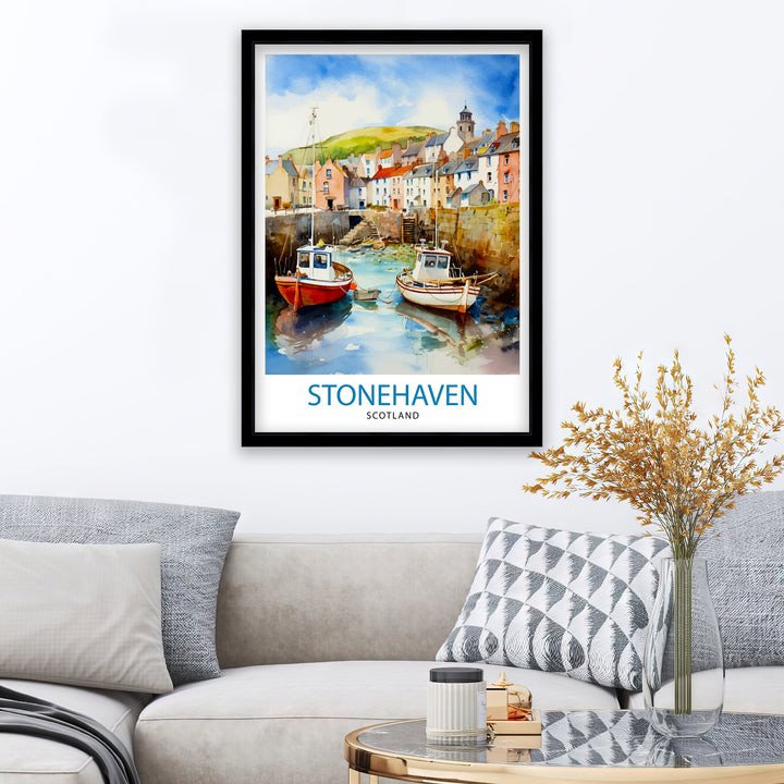 Stonehaven Scotland Travel Print Stonehaven Wall Decor Stonehaven Poster Scotland Travel Prints Stonehaven Art Print Stonehaven Illustration