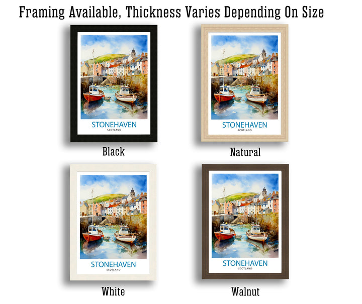 Stonehaven Scotland Travel Print Stonehaven Wall Decor Stonehaven Poster Scotland Travel Prints Stonehaven Art Print Stonehaven Illustration