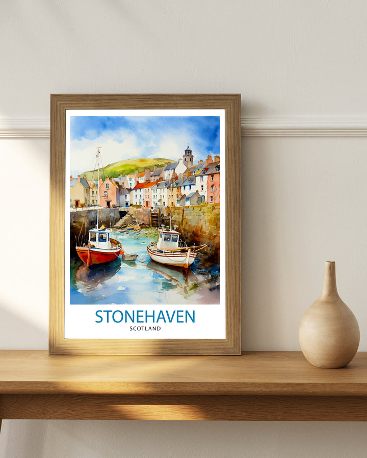Stonehaven Scotland Travel Print Stonehaven Wall Decor Stonehaven Poster Scotland Travel Prints Stonehaven Art Print Stonehaven Illustration