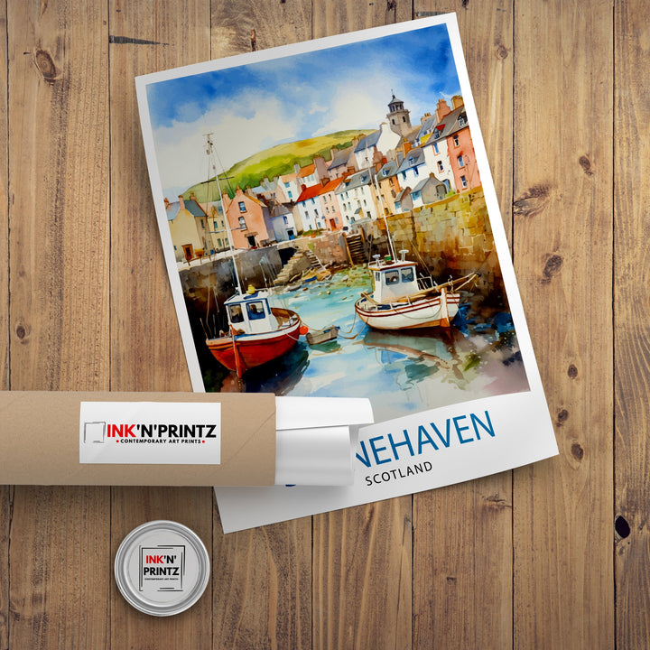Stonehaven Scotland Travel Print Stonehaven Wall Decor Stonehaven Poster Scotland Travel Prints Stonehaven Art Print Stonehaven Illustration