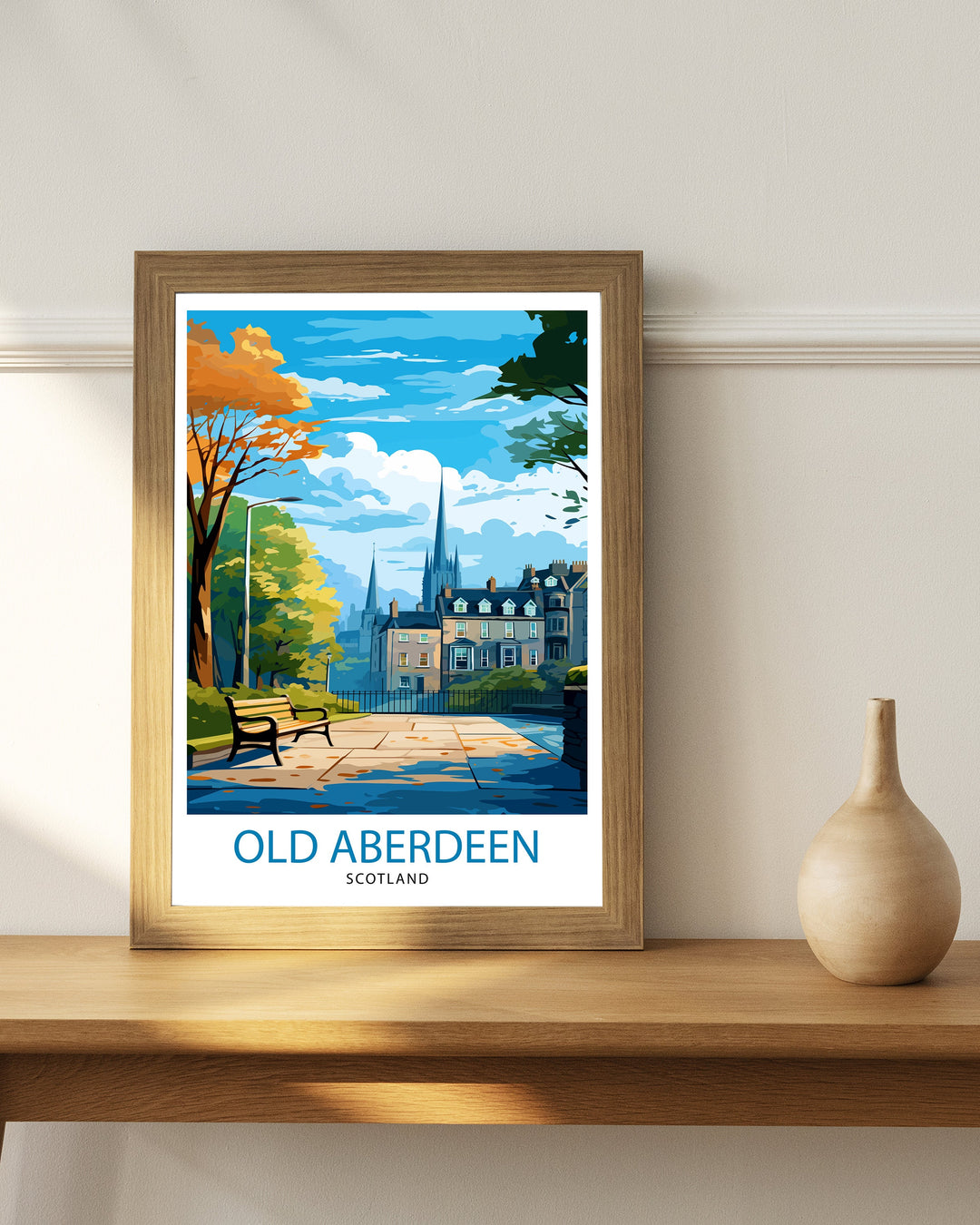 Old Aberdeen Scotland Travel Print Old Aberdeen Wall Decor Old Aberdeen Poster Scotland Travel Prints Old Aberdeen Art Print Old Aberdeen