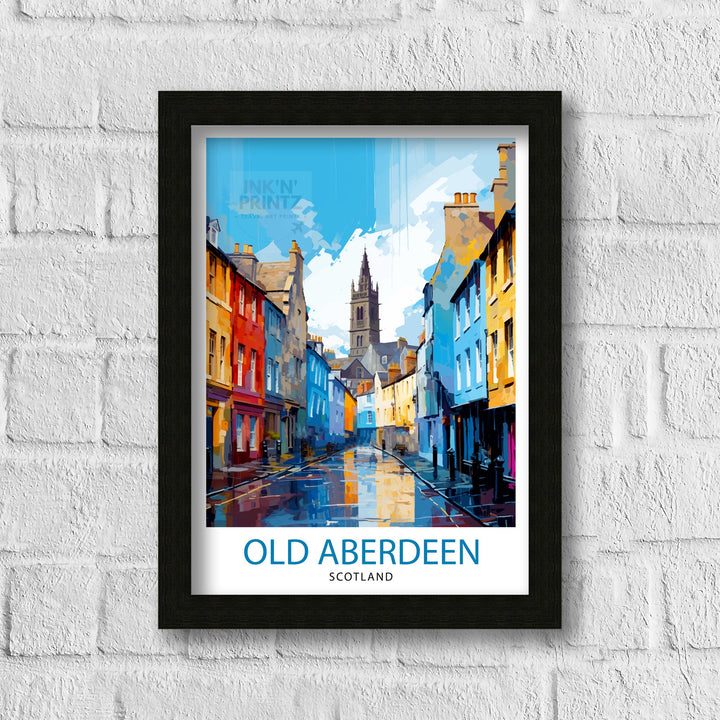Old Aberdeen Scotland Travel Print Old Aberdeen Wall Decor Old Aberdeen Poster Scotland Travel Prints Old Aberdeen Art Print Old Aberdeen