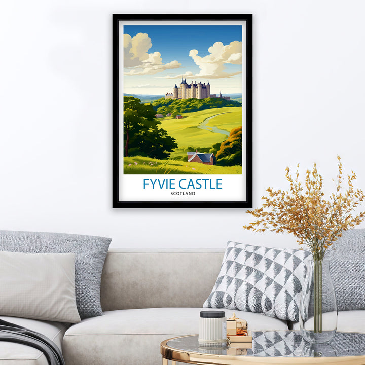 Fyvie Castle Scotland Travel Print Fyvie Castle Wall Decor Fyvie Castle Poster Scotland Travel Prints Fyvie Castle Art Print Fyvie Castle