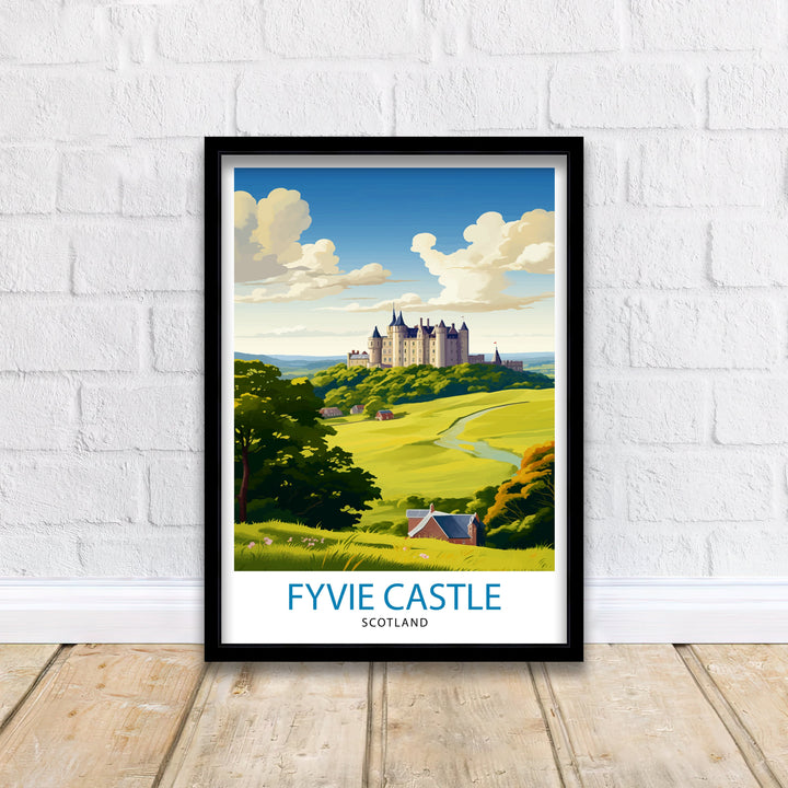 Fyvie Castle Scotland Travel Print Fyvie Castle Wall Decor Fyvie Castle Poster Scotland Travel Prints Fyvie Castle Art Print Fyvie Castle