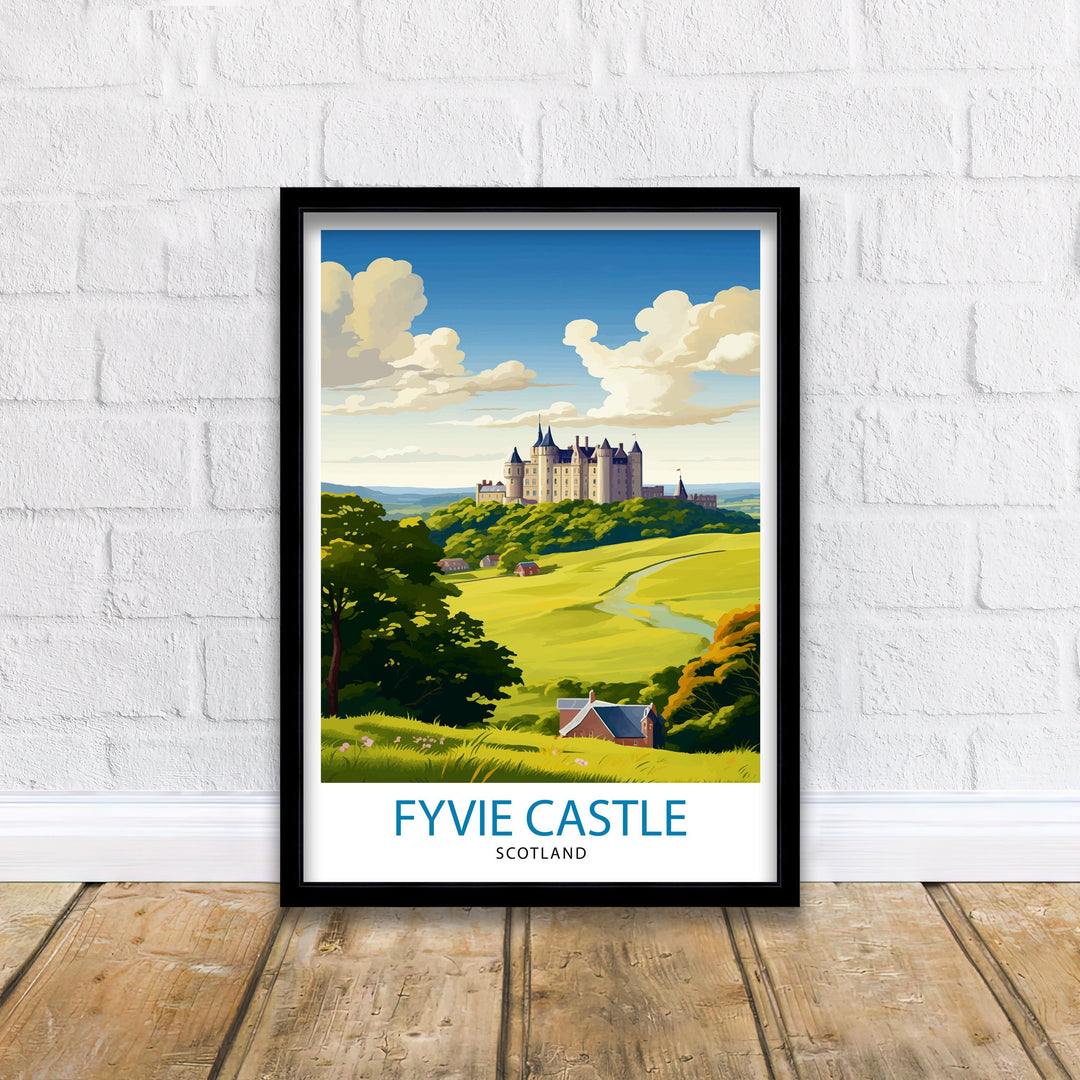 Fyvie Castle Scotland Travel Print Fyvie Castle Wall Decor Fyvie Castle Poster Scotland Travel Prints Fyvie Castle Art Print Fyvie Castle