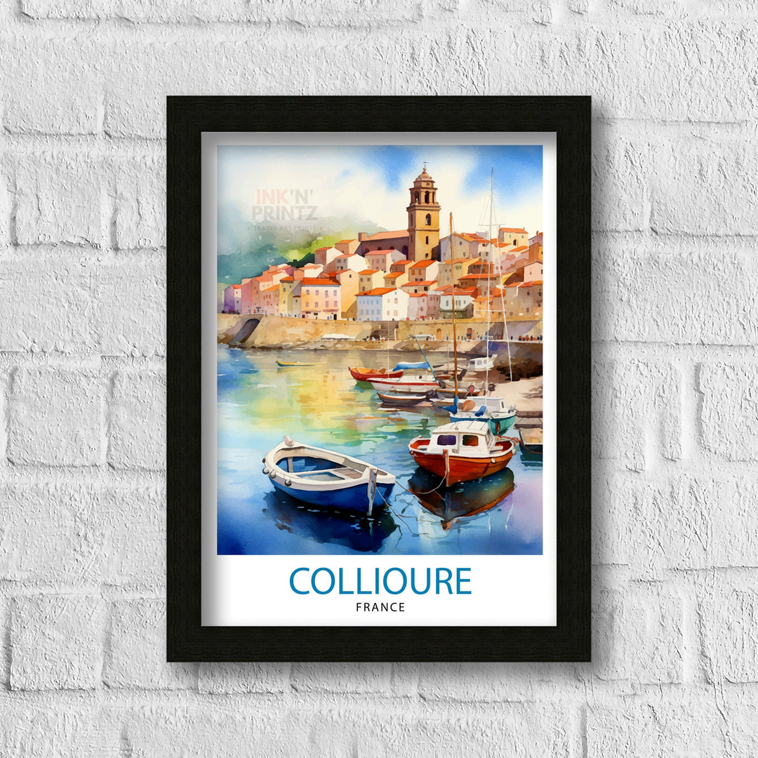 Collioure France Travel Poster Collioure