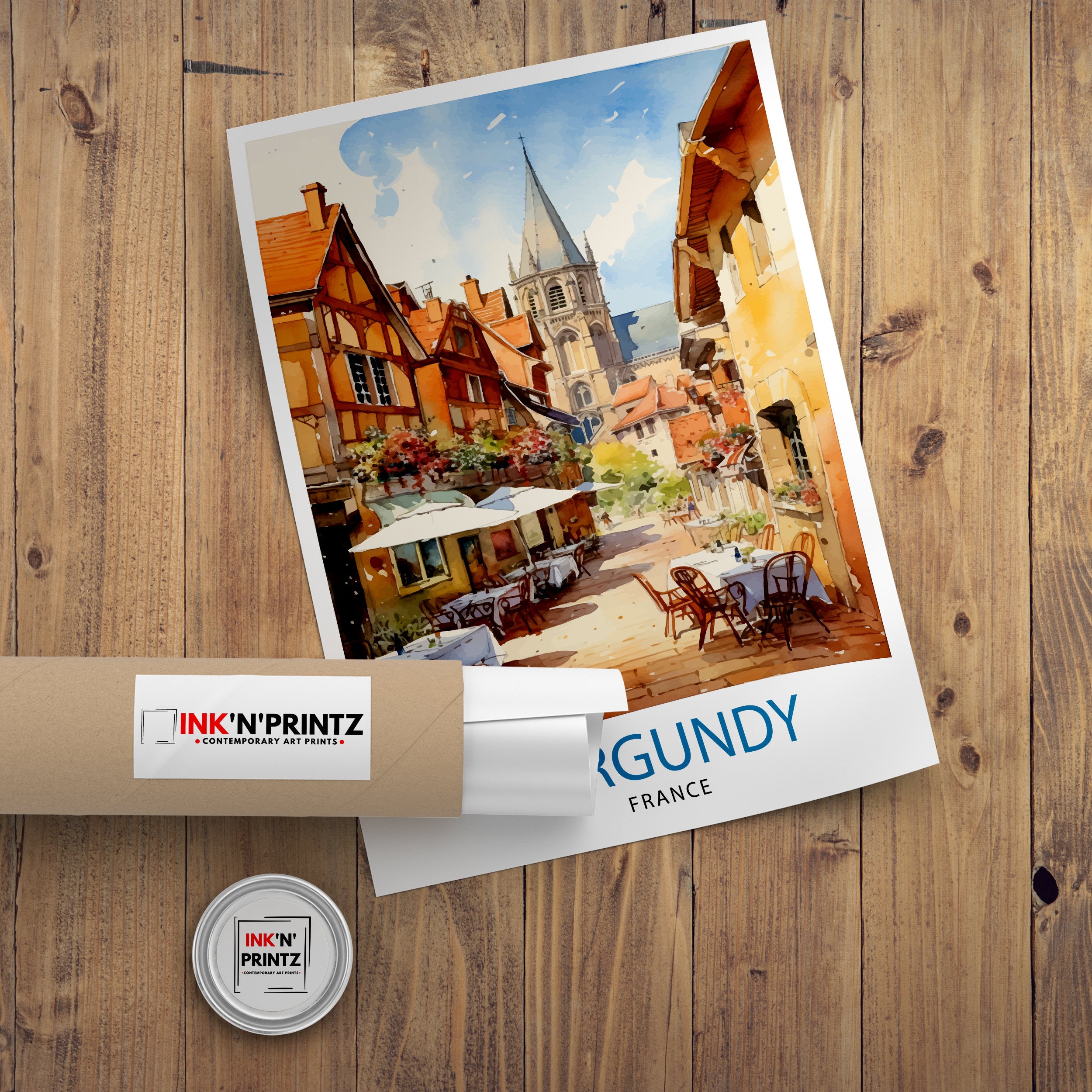 Burgundy France Travel Print Burgundy Wall Decor Burgundy Poster France Travel Prints Burgundy Art Print Burgundy Illustration Burgundy