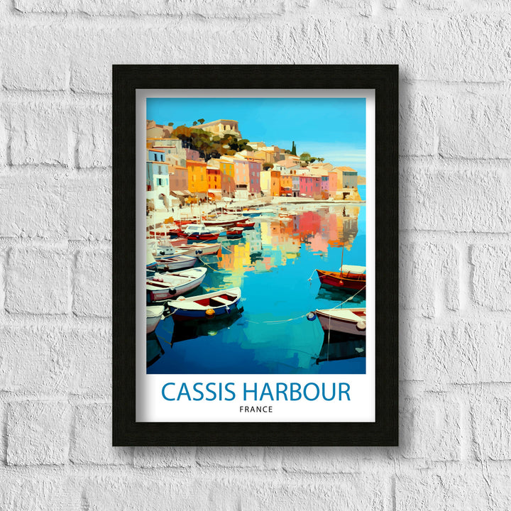 Cassis Harbour Travel Poster Cassis