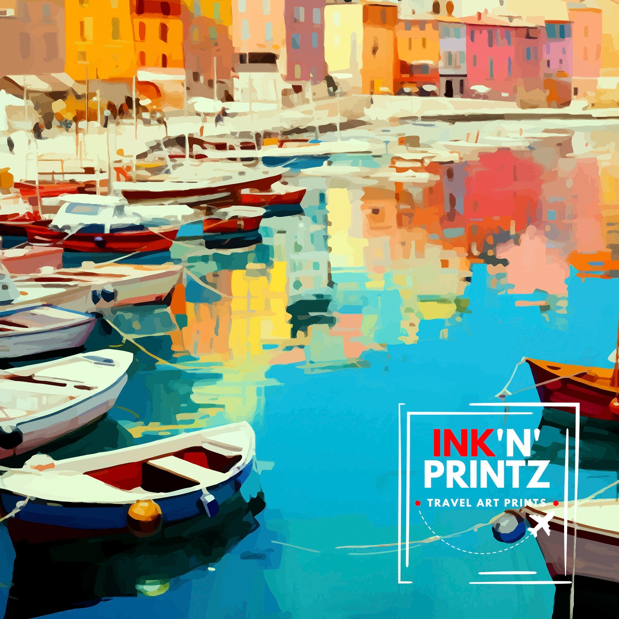 Cassis Harbour Travel Print Cassis Wall Decor Cassis Poster French Riviera Travel Prints Cassis Art Print Cassis Illustration Cassis Wall