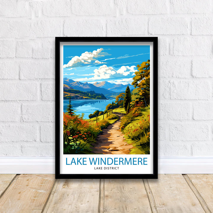 Lake Windermere Travel Poster