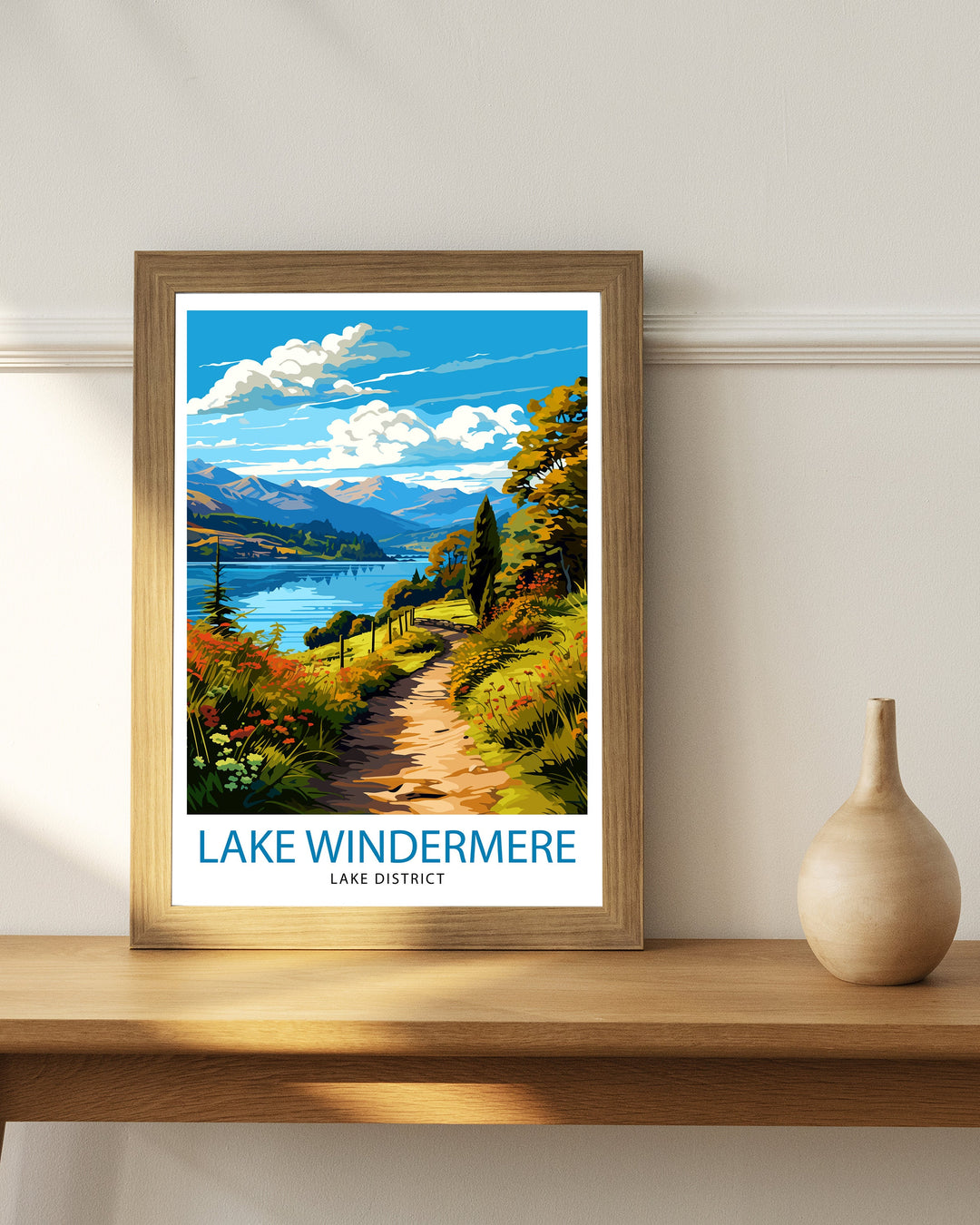 Lake Windermere Travel Poster