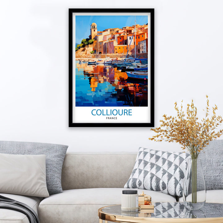 Collioure France Travel Poster Collioure