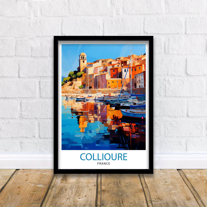 Collioure France Travel Poster Collioure