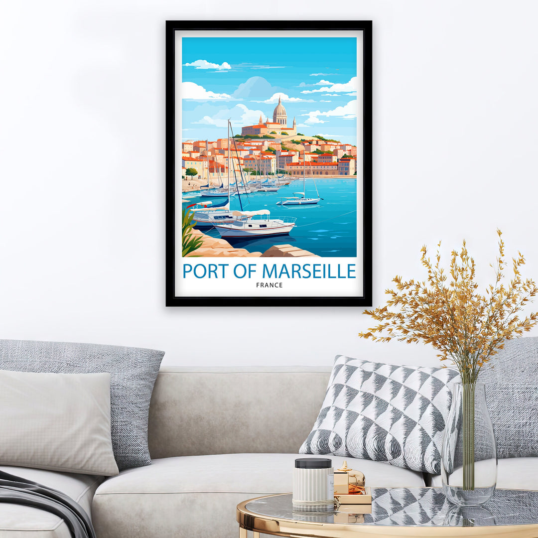 Marseille France Travel Poster Marseille