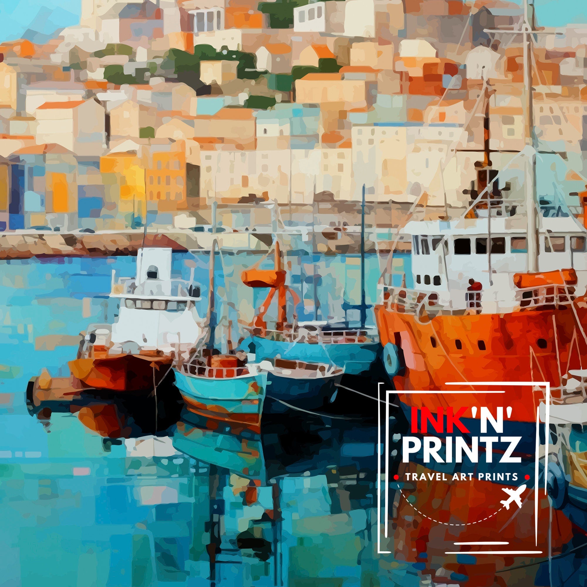 Marseille France Travel Print Marseille Wall Decor Marseille Poster France Travel Prints Marseille Art Print Marseille Illustration