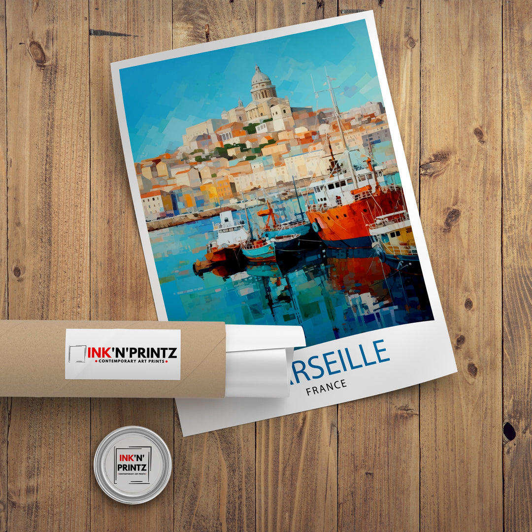 Marseille France Travel Poster Marseille