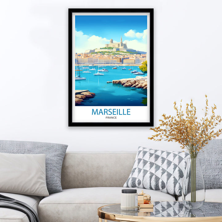 Marseille France Travel Poster Marseille