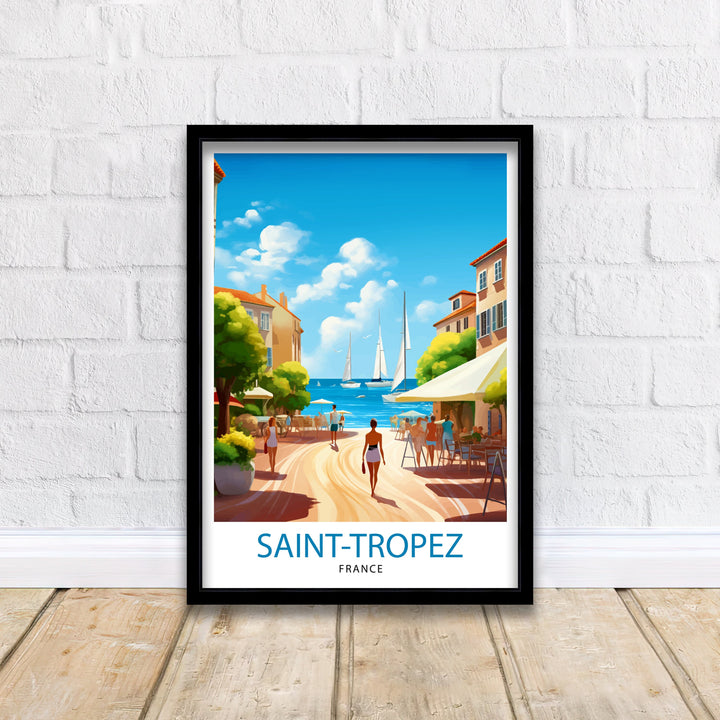 St. Tropez France Travel Poster St. Tropez