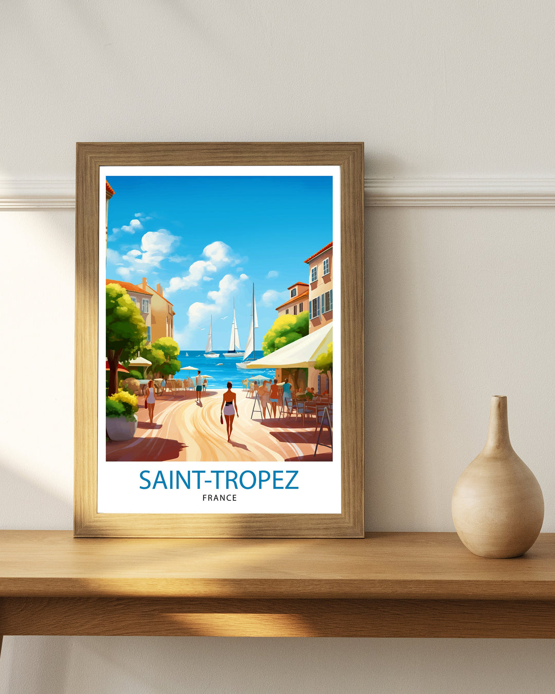 St. Tropez France Travel Poster St. Tropez