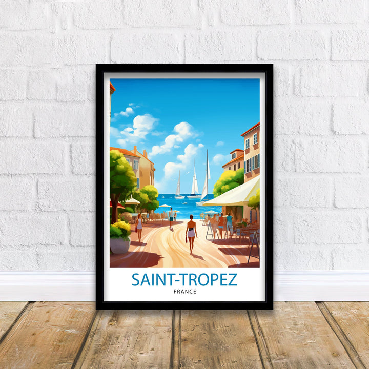 St. Tropez France Travel Poster St. Tropez