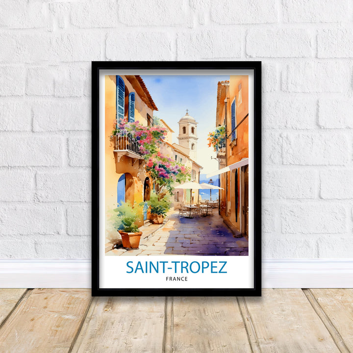 St. Tropez France Travel Poster St. Tropez