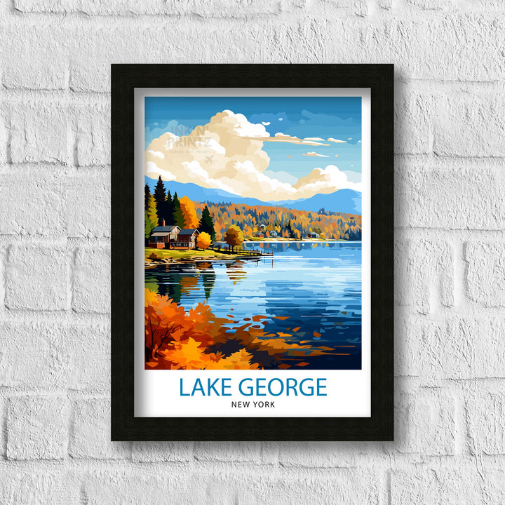 Lake George New York State Travel Poster