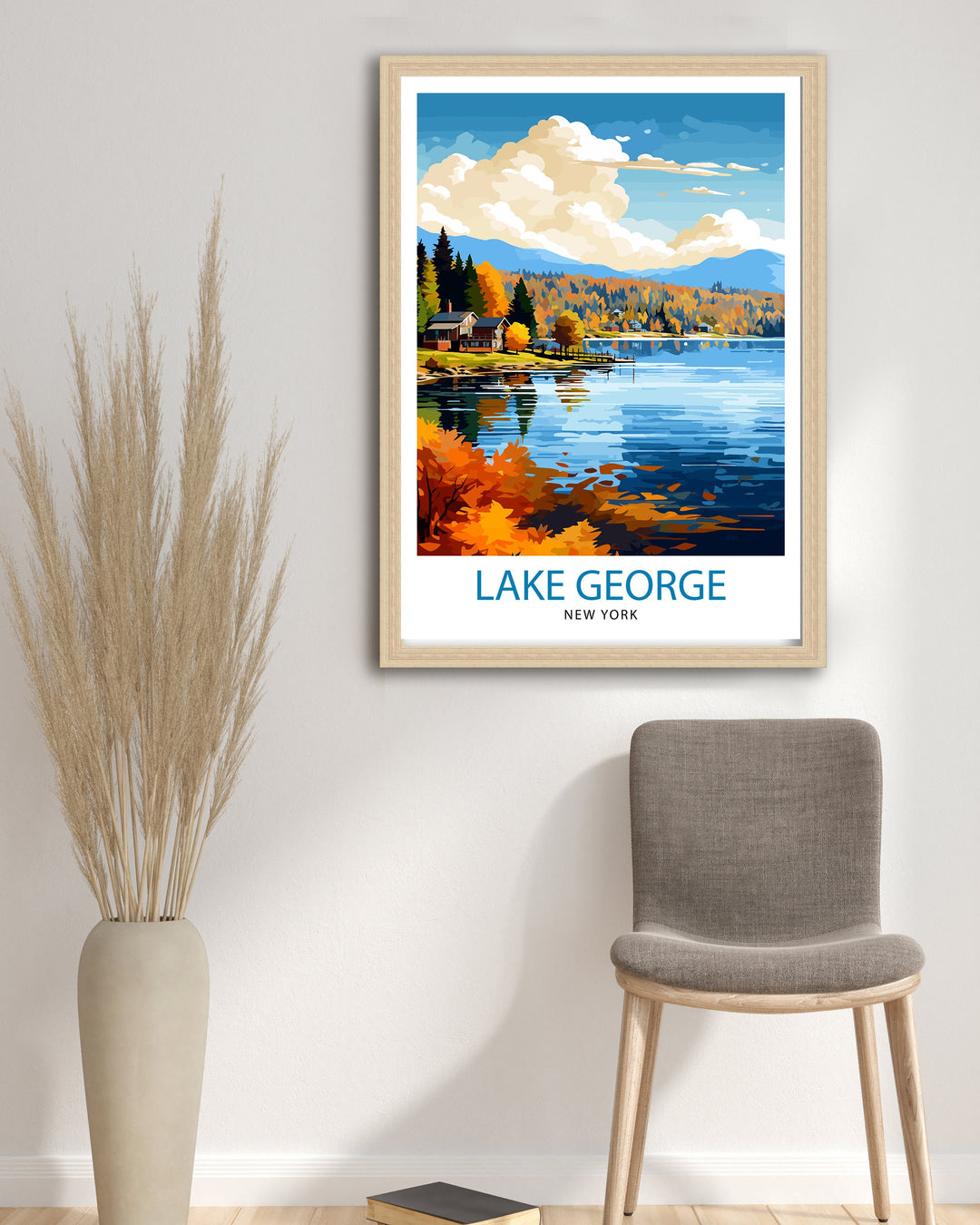 Lake George New York State Travel Poster