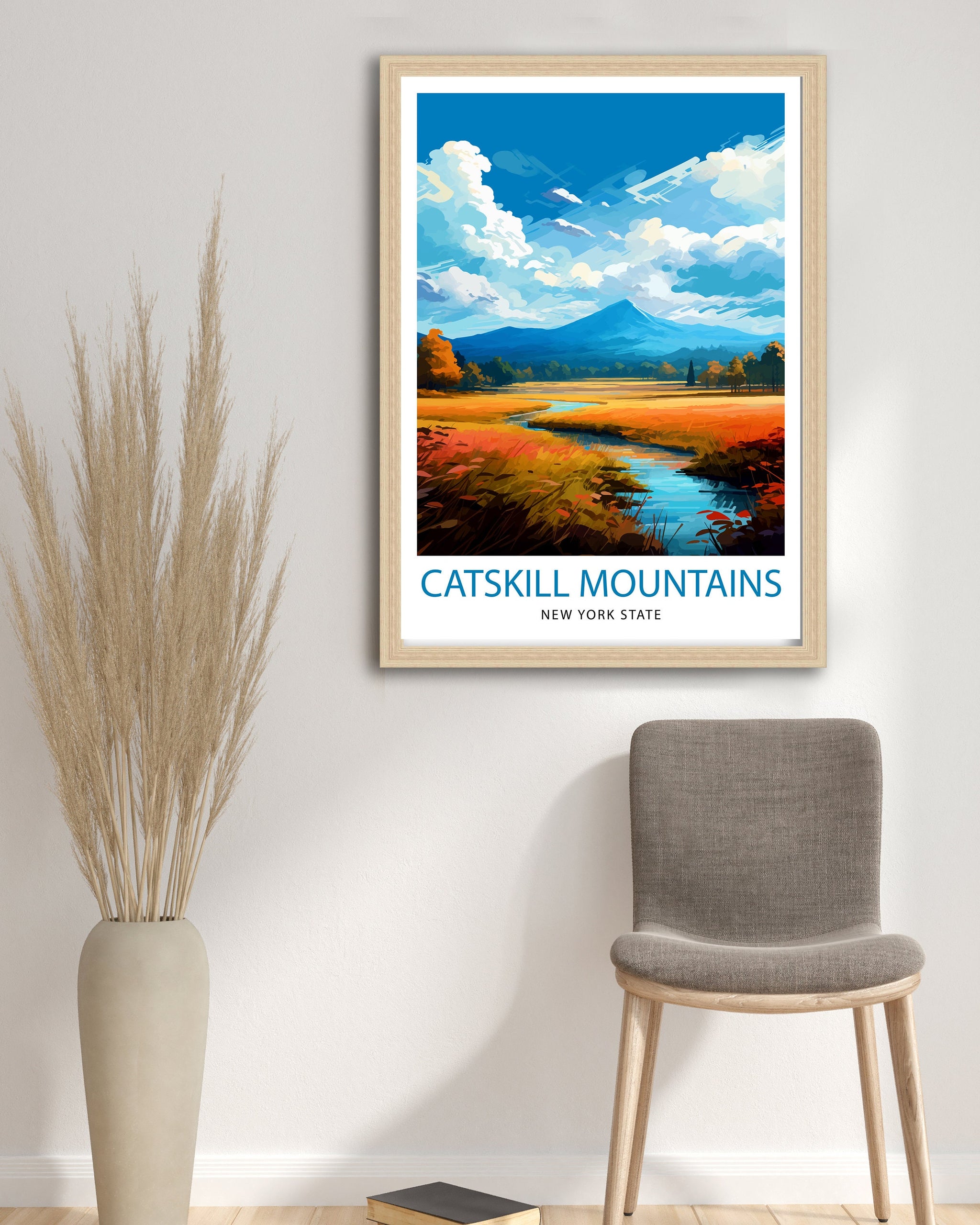 Catskill Mountains New York State Travel Print Catskill Wall Decor Catskill Mountains Poster New York State Travel Prints Catskill Art Print