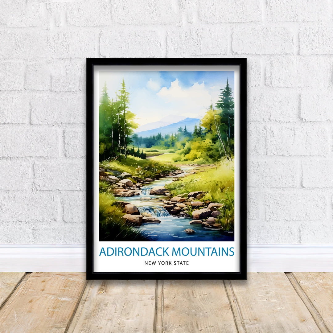 Adirondack Mountains Travel Poster