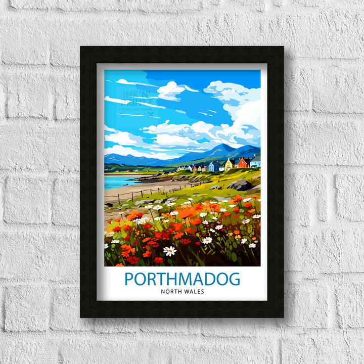 Porthmadog North Wales Travel Poster Wales