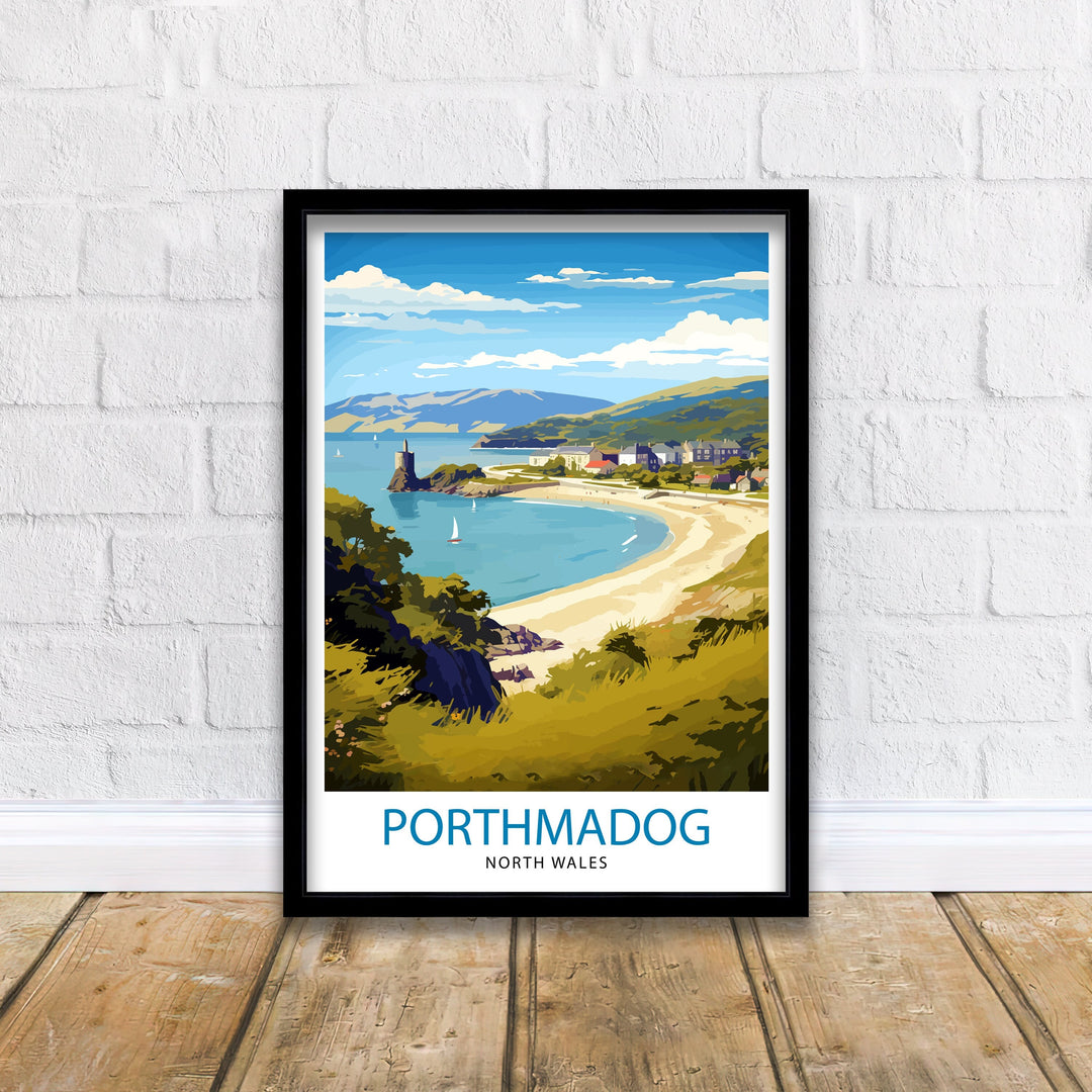 Porthmadog North Wales Travel Poster Wales