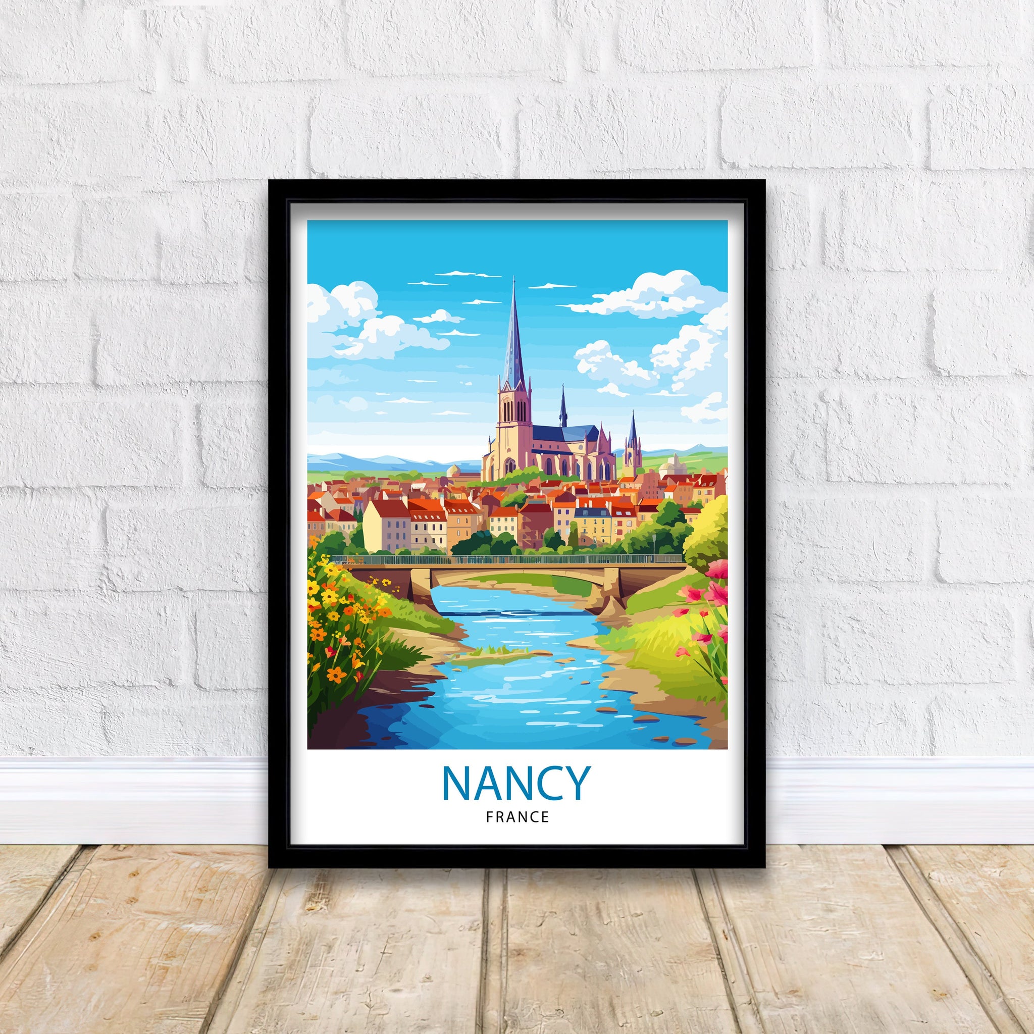 Nancy France Travel Print| Nancy Wall Decor Nancy Poster France Travel Prints Nancy Art Print Nancy Illustration Nancy Wall Art France Print
