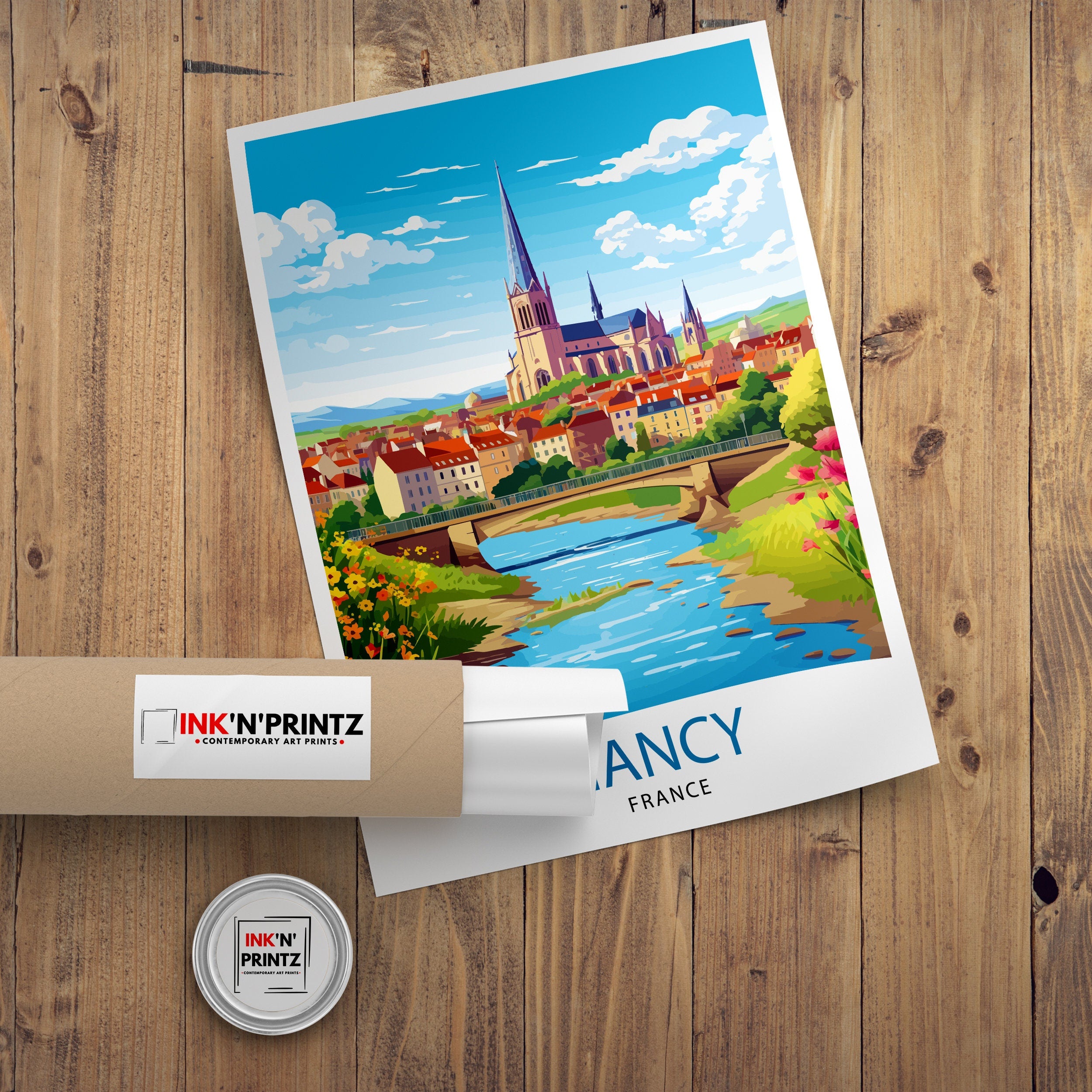Nancy France Travel Print| Nancy Wall Decor Nancy Poster France Travel Prints Nancy Art Print Nancy Illustration Nancy Wall Art France Print