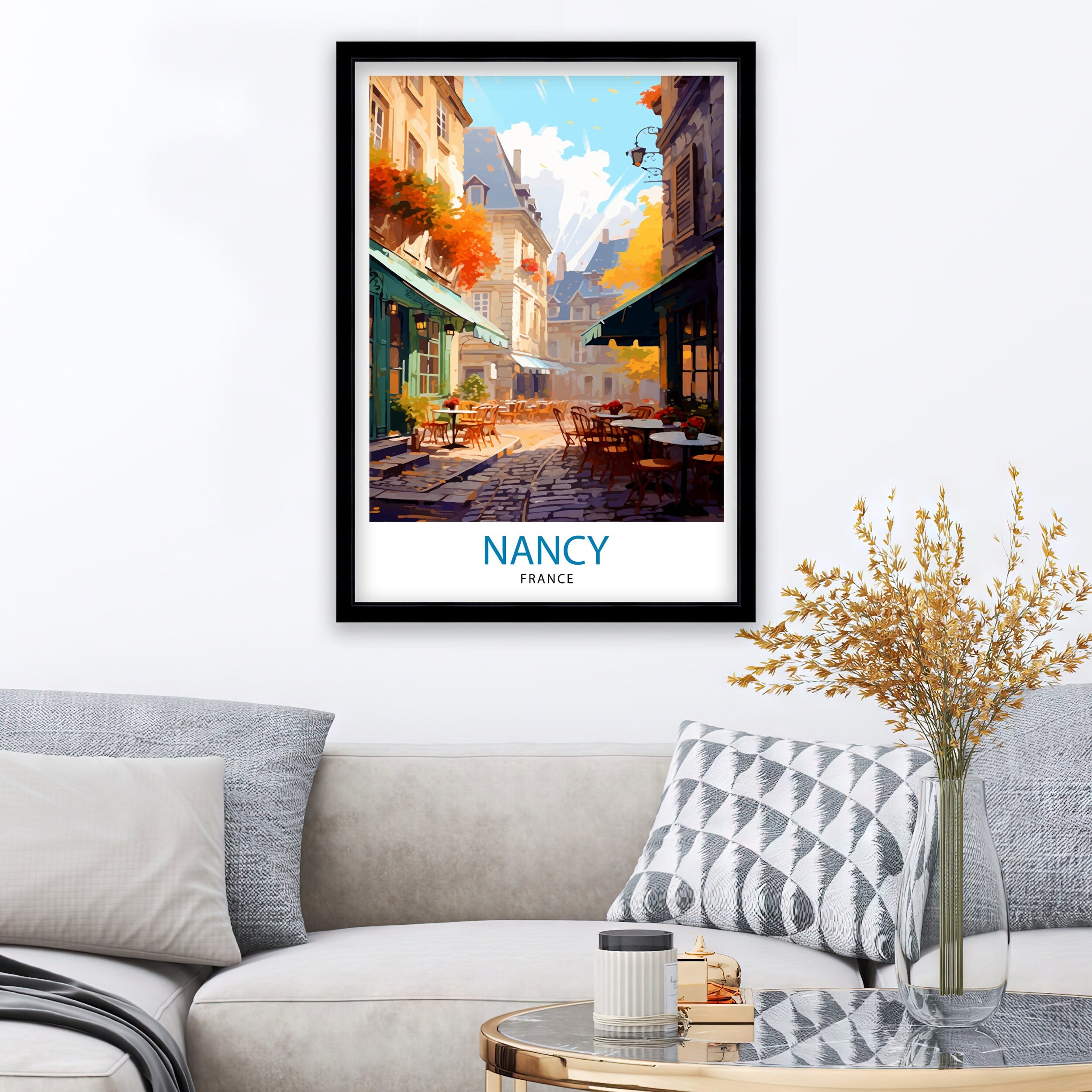 Nancy France Travel Print| Nancy Wall Decor Nancy Poster France Travel Prints Nancy Art Print Nancy Illustration Nancy Wall Art France Print