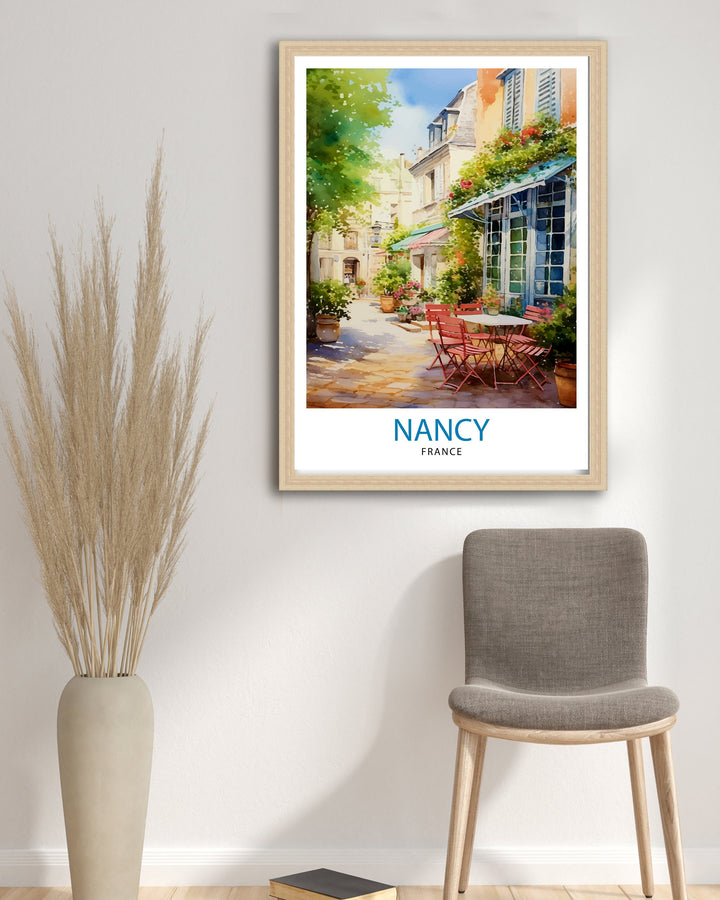 Nancy France Travel Poster Nancy