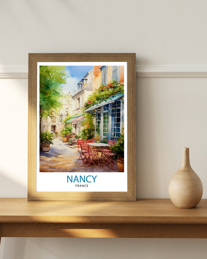 Nancy France Travel Poster Nancy