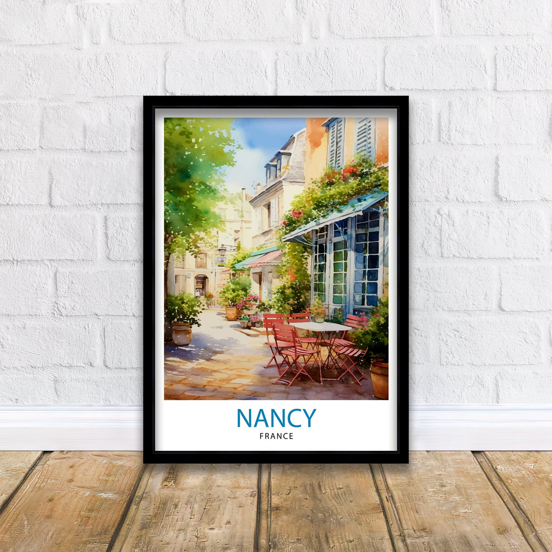 Nancy France Travel Poster Nancy