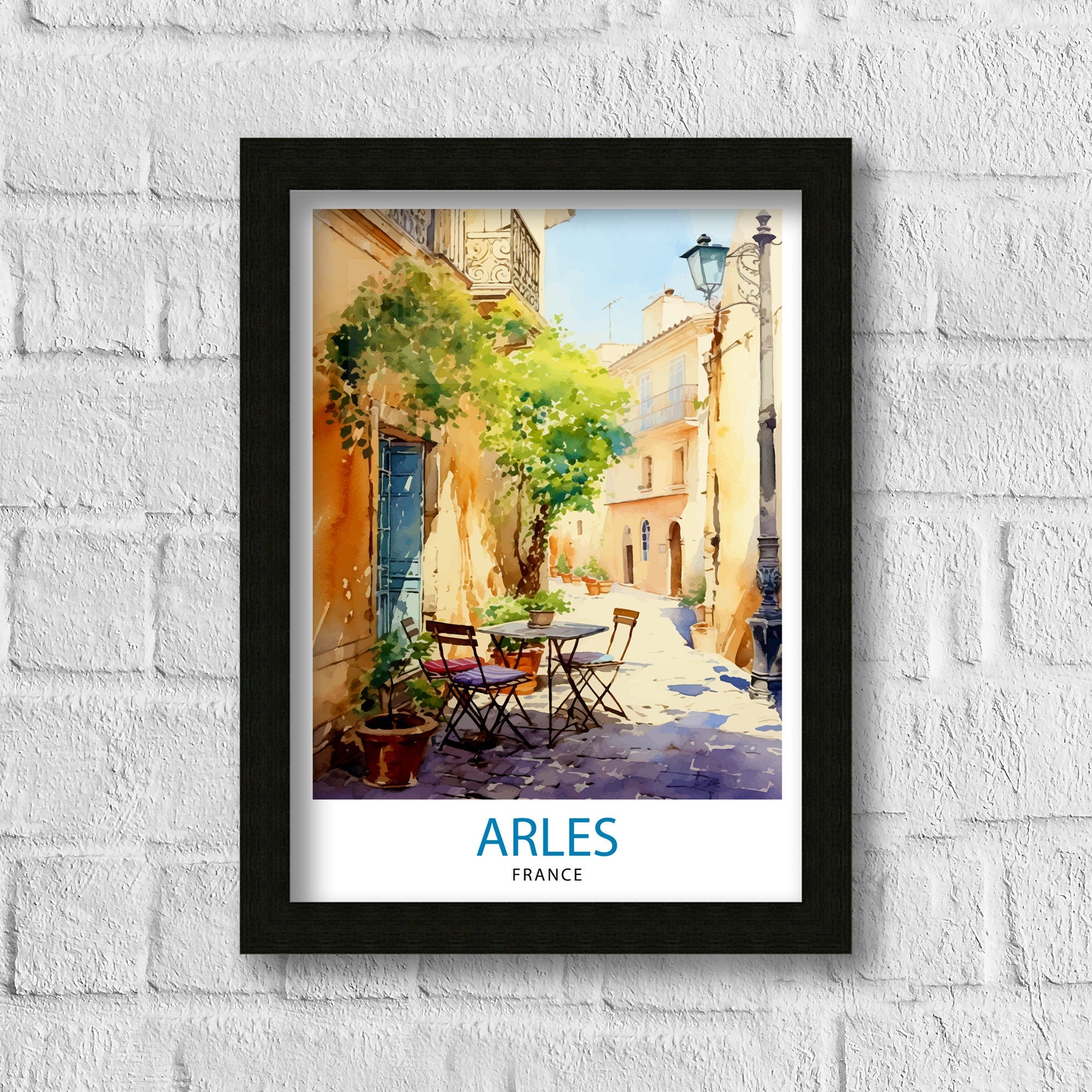 Arles France Travel Print Arles Wall Decor Arles Home Living Decor Arles France Illustration Travel Poster Gift for Arles France Home Decor