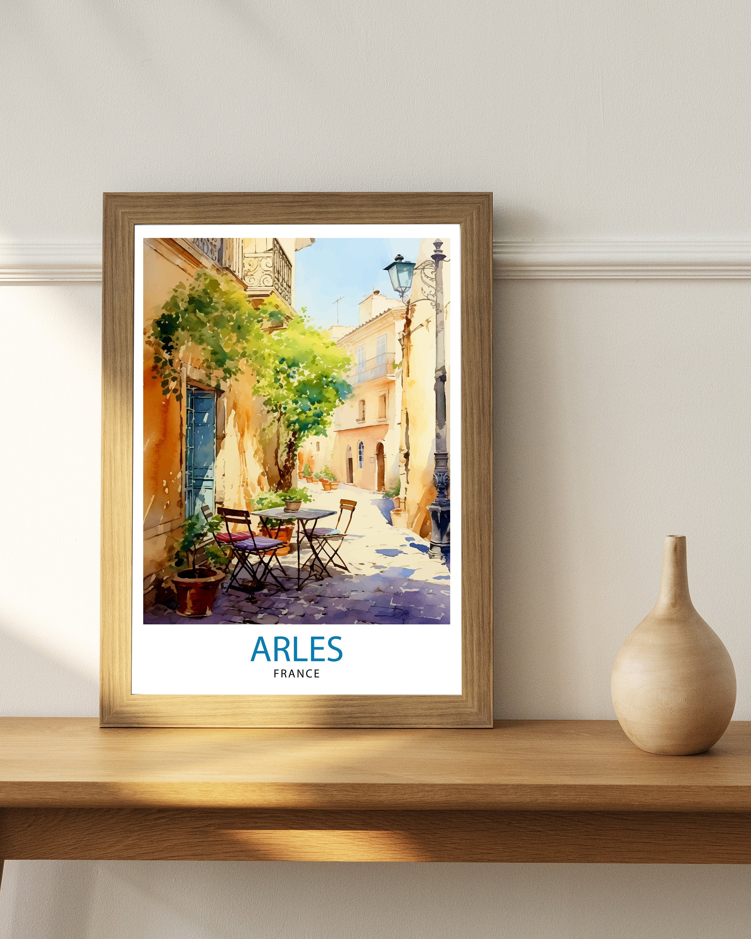 Arles France Travel Print Arles Wall Decor Arles Home Living Decor Arles France Illustration Travel Poster Gift for Arles France Home Decor