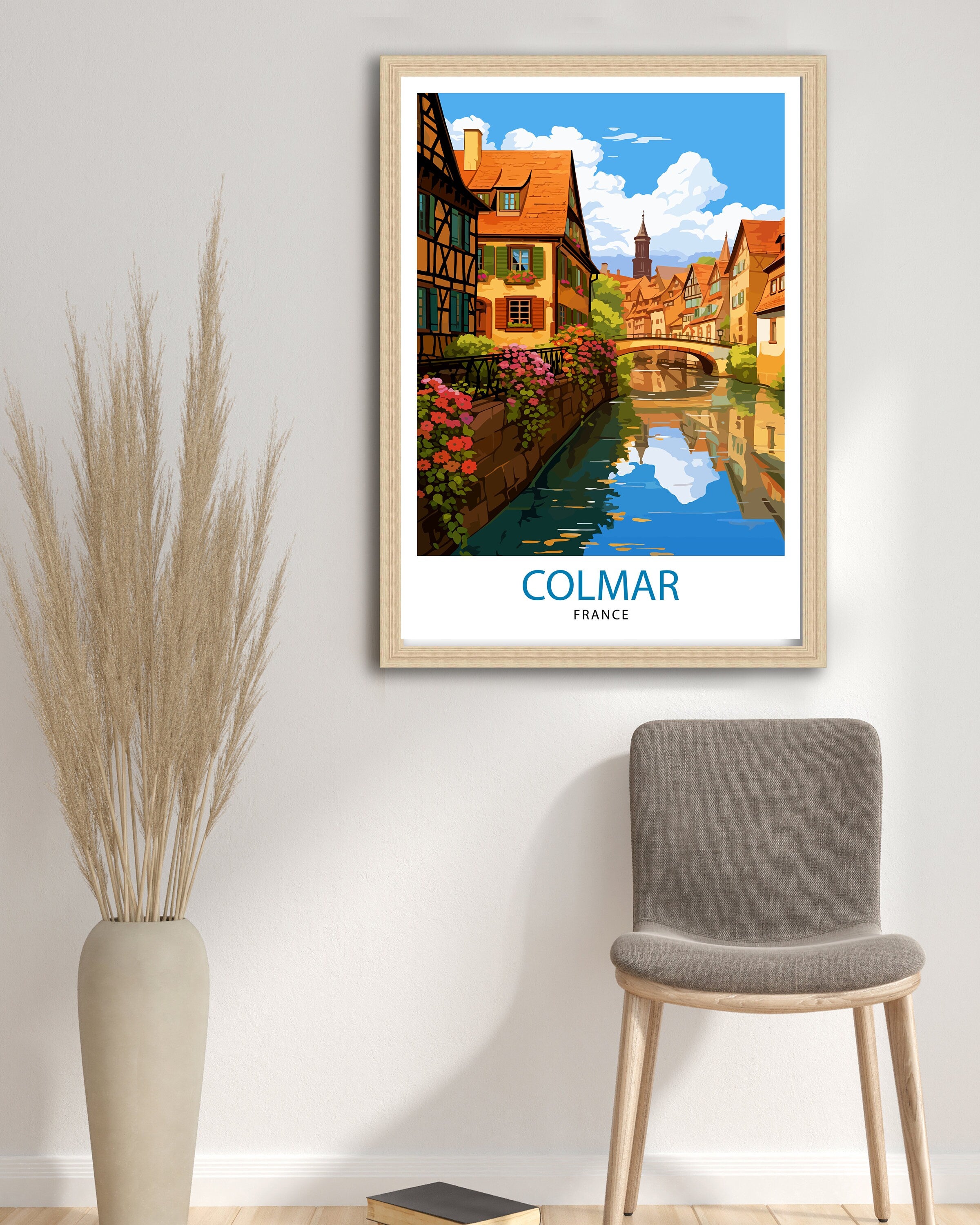 Colmar France Travel Print Colmar Wall Art Colmar Home Decor Colmar Illustration Travel Poster Gift For Colmar France France Home Decor