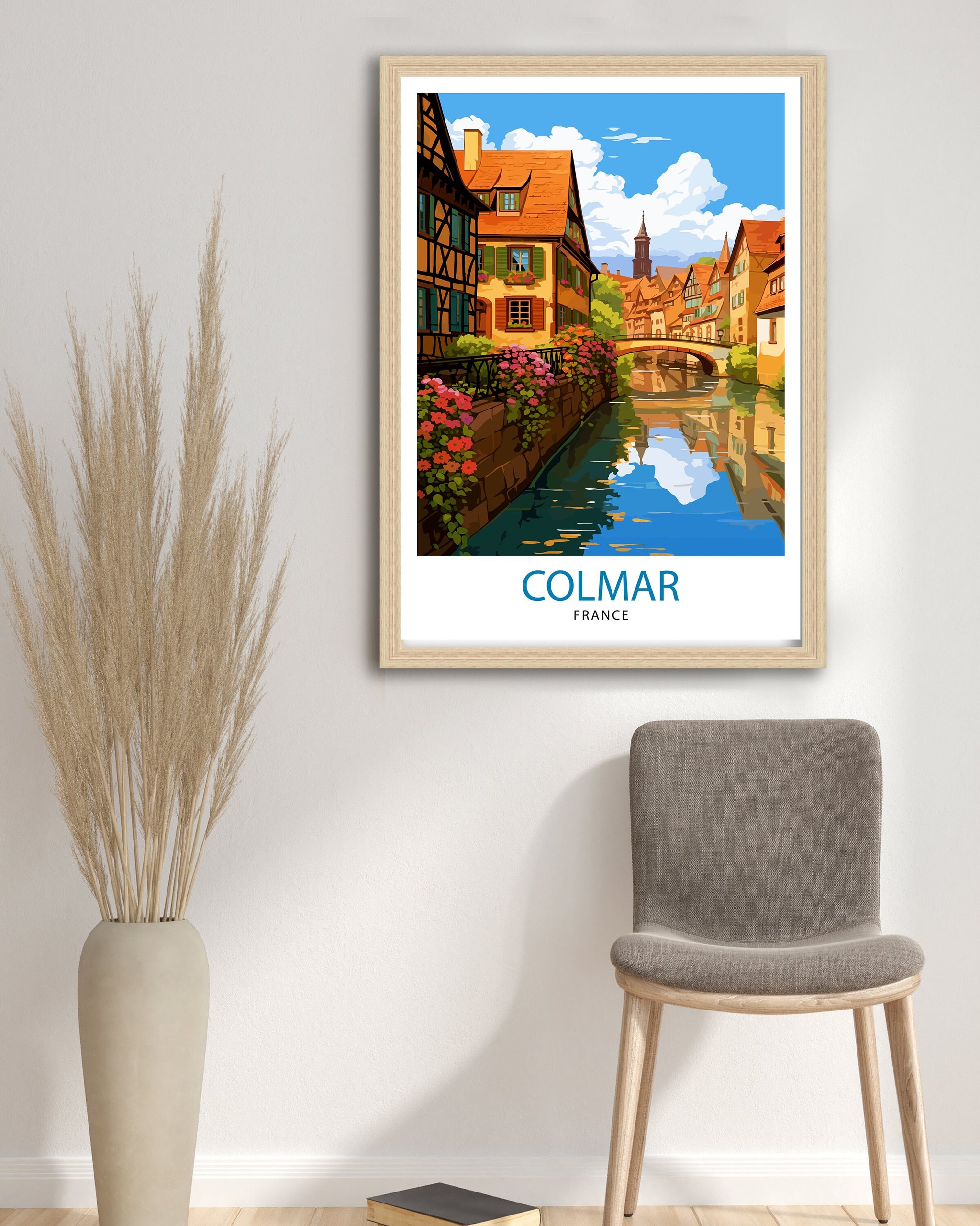 Colmar France Travel Print Colmar Wall Art Colmar Home Decor Colmar Illustration Travel Poster Gift For Colmar France France Home Decor