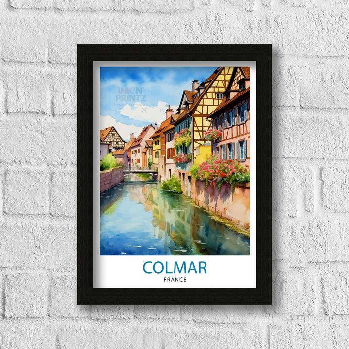 Colmar France Travel Poster Colmar Wall Art Colmar Home Decor Colmar Illustration Travel Poster Gift For Colmar France France Home Decor