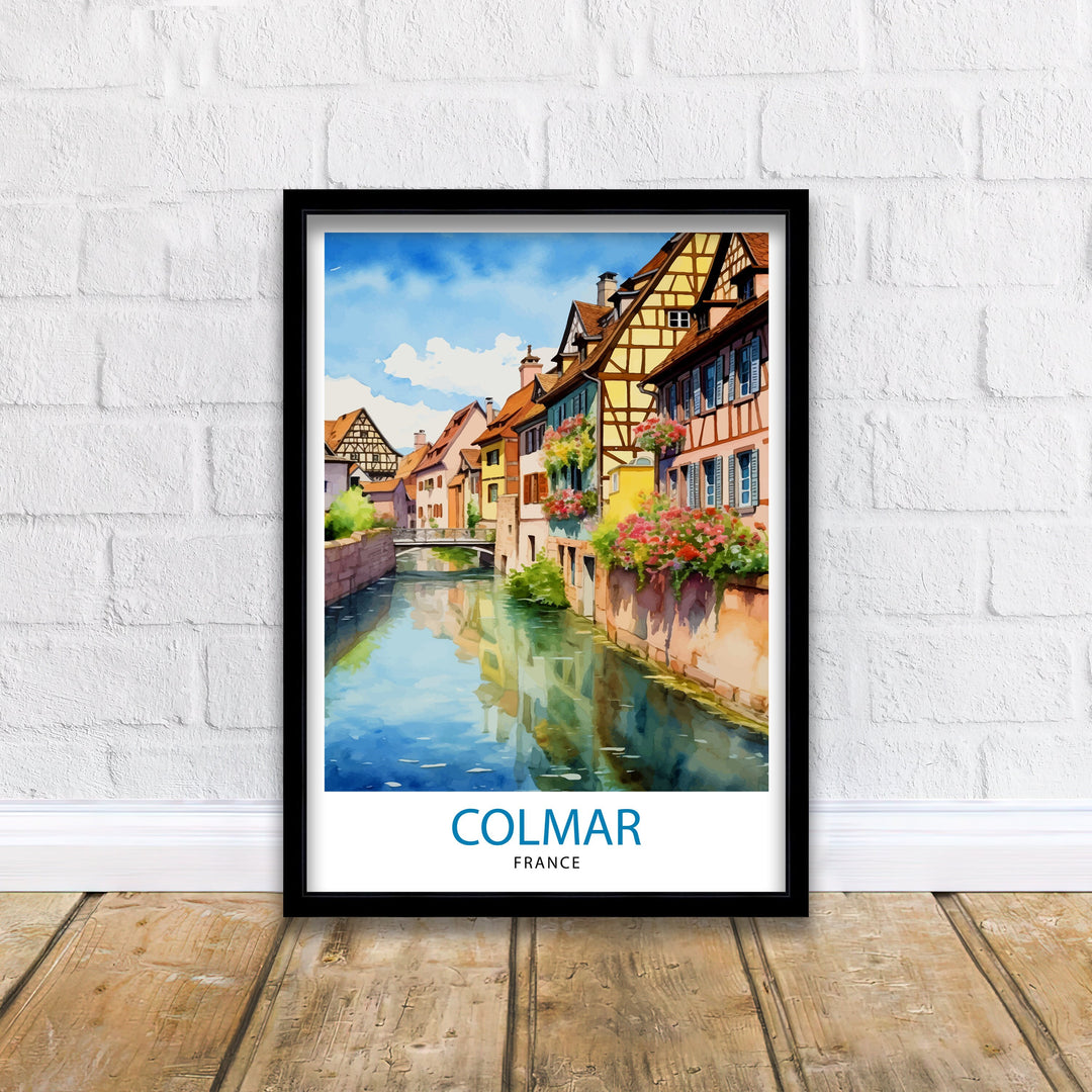 Colmar France Travel Poster Colmar Wall Art Colmar Home Decor Colmar Illustration Travel Poster Gift For Colmar France France Home Decor