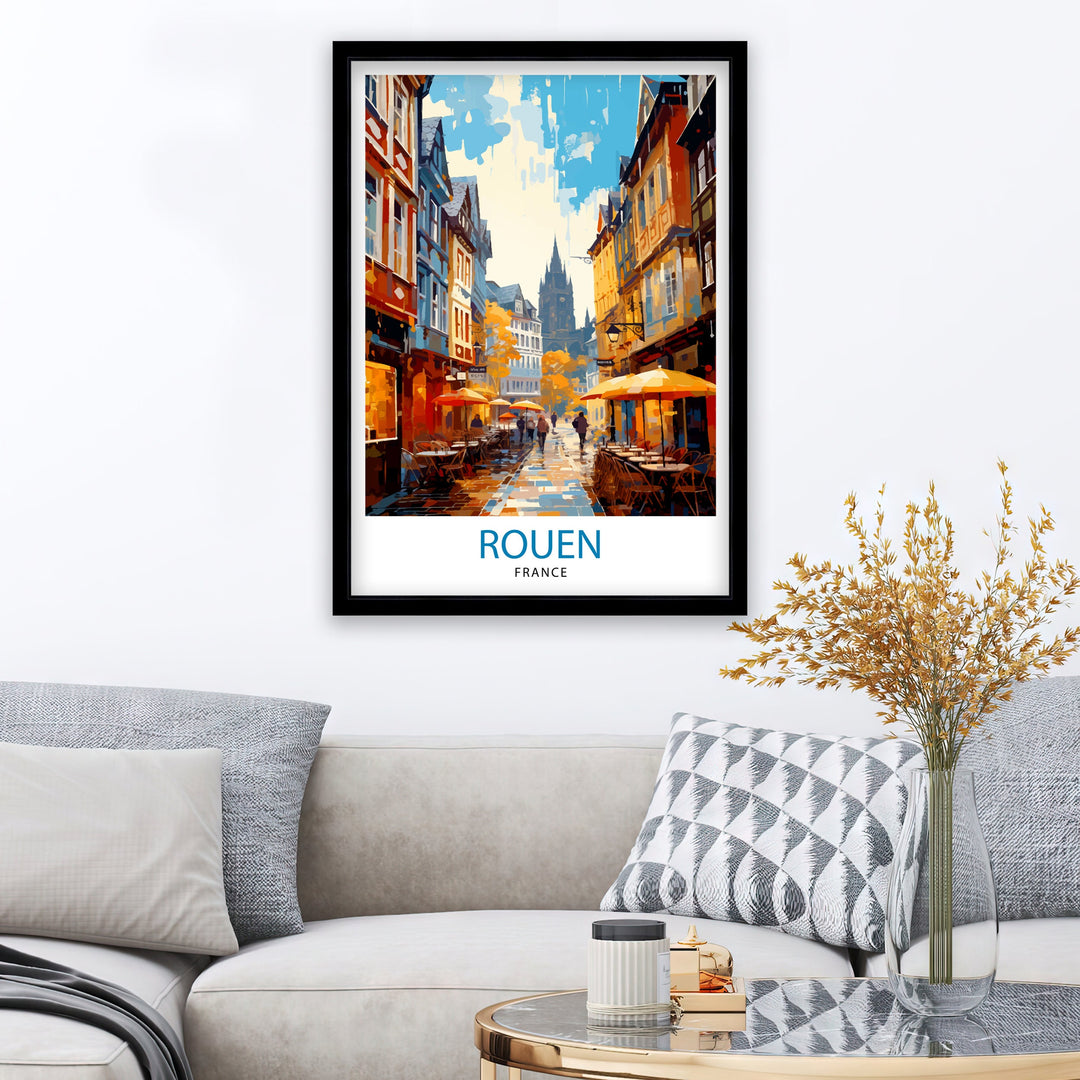 Rouen France Travel Poster France