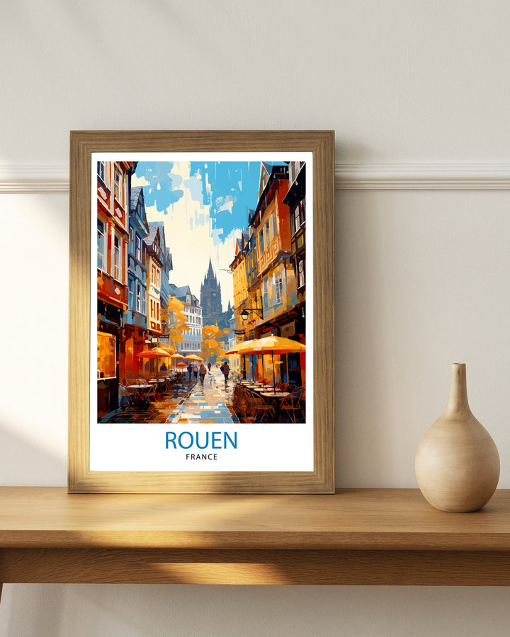 Rouen France Travel Poster France